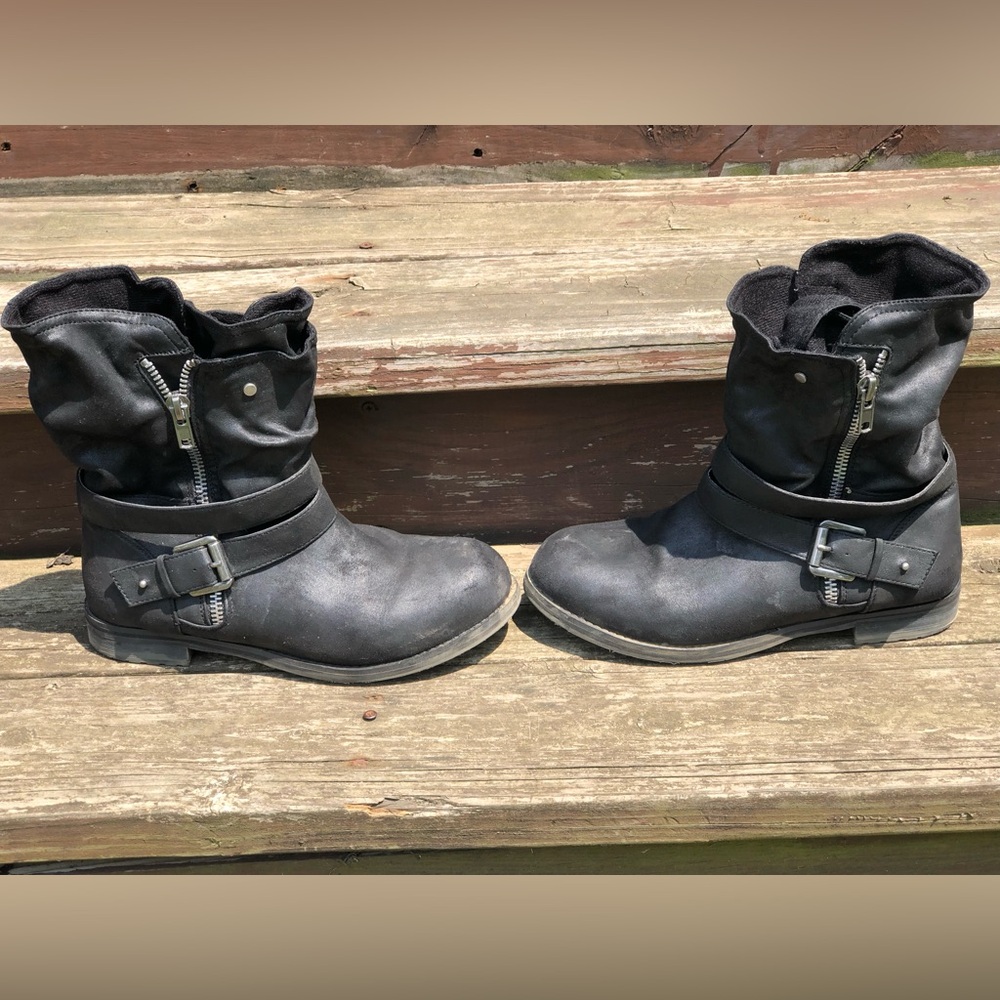 Lane Bryant Moto Boots 11W